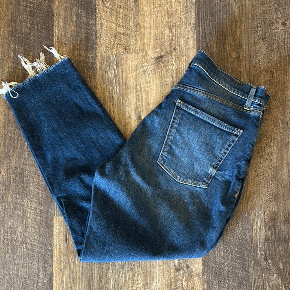 Old Navy Women's Straight Leg Jeans - Dark Blue